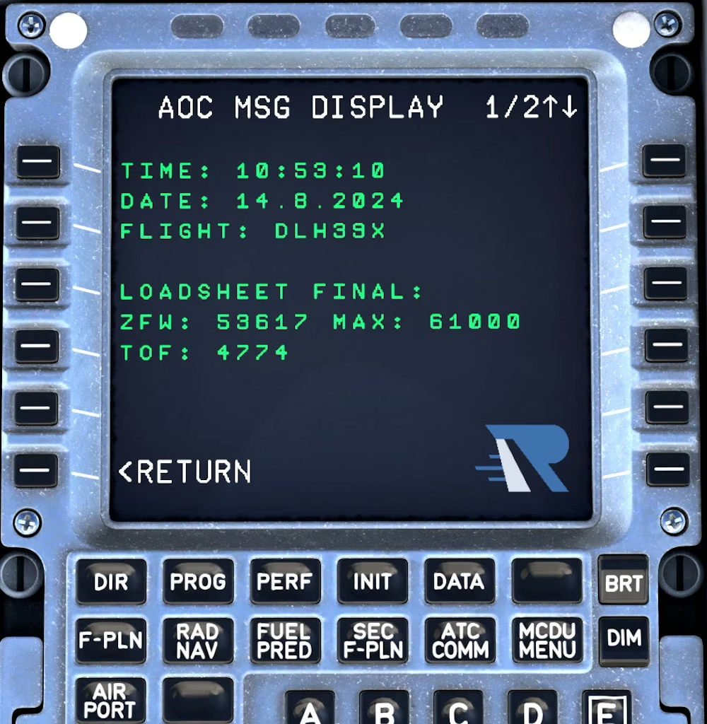 An ACARS terminal