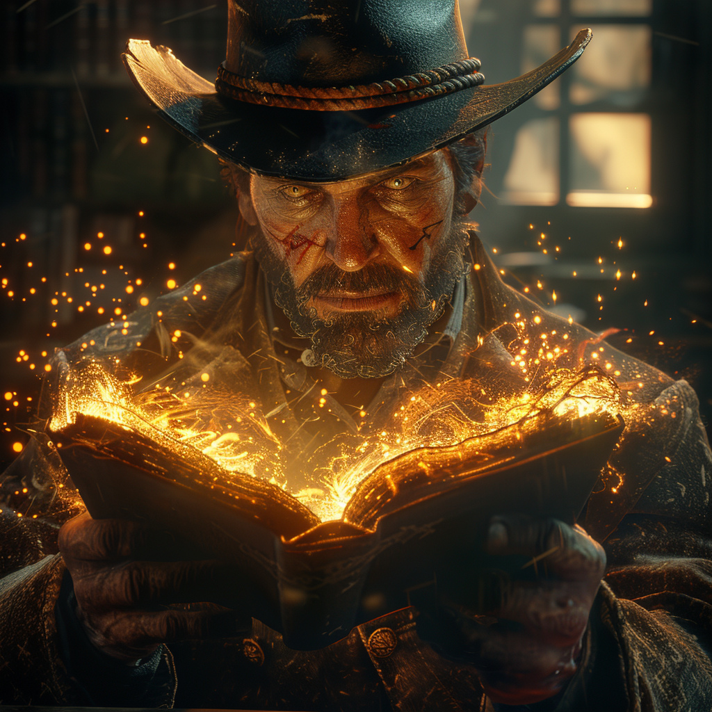 A hunter unlocking the magic of mathematics. Credit: Midjourney